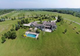 Aerial View - Country homes for sale and luxury real estate including horse farms and property in the Caledon and King City areas near Toronto