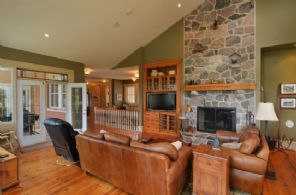 Fireplace in Great Room - Country homes for sale and luxury real estate including horse farms and property in the Caledon and King City areas near Toronto