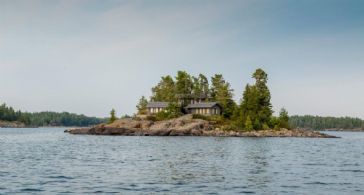 Round Island Viewed from Water - Country homes for sale and luxury real estate including horse farms and property in the Caledon and King City areas near Toronto