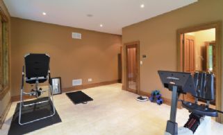 Fitness Room with Sauna - Country homes for sale and luxury real estate including horse farms and property in the Caledon and King City areas near Toronto