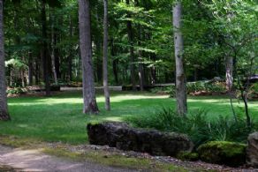 Front Lawn with Rocks, Trees - Country homes for sale and luxury real estate including horse farms and property in the Caledon and King City areas near Toronto