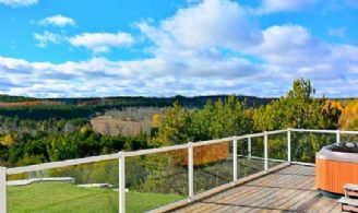 Deck off Master Suite - Country homes for sale and luxury real estate including horse farms and property in the Caledon and King City areas near Toronto