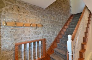 Exposed Stone Walls Throughout The Home - Country homes for sale and luxury real estate including horse farms and property in the Caledon and King City areas near Toronto