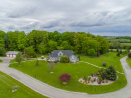 House Aerial - Country homes for sale and luxury real estate including horse farms and property in the Caledon and King City areas near Toronto