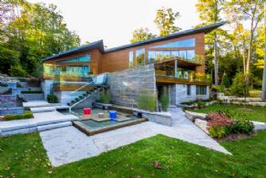 Infinity Edge Pool + Waterfall Garden - Country homes for sale and luxury real estate including horse farms and property in the Caledon and King City areas near Toronto