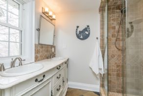 Bathroom 2 - Country homes for sale and luxury real estate including horse farms and property in the Caledon and King City areas near Toronto