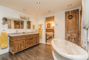 Heated Floors in New Master Bathroom - Country homes for sale and luxury real estate including horse farms and property in the Caledon and King City areas near Toronto