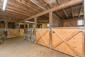 4-stall Barn Interior - Country homes for sale and luxury real estate including horse farms and property in the Caledon and King City areas near Toronto