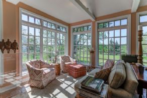 Sitting Room overlooking property - Country homes for sale and luxury real estate including horse farms and property in the Caledon and King City areas near Toronto