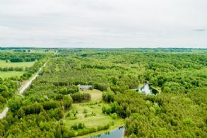 Aerial of Property - Country homes for sale and luxury real estate including horse farms and property in the Caledon and King City areas near Toronto