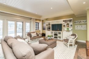 Family Room with Heated Floors - Country homes for sale and luxury real estate including horse farms and property in the Caledon and King City areas near Toronto