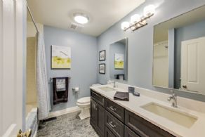 Newly Renovated Bathroom - Country homes for sale and luxury real estate including horse farms and property in the Caledon and King City areas near Toronto