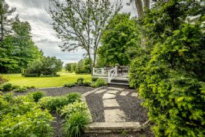 Garden Walkway - Country homes for sale and luxury real estate including horse farms and property in the Caledon and King City areas near Toronto