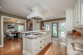 Kitchen with walk-out to garden - Country homes for sale and luxury real estate including horse farms and property in the Caledon and King City areas near Toronto