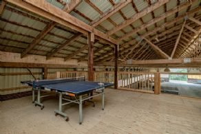 Games area in loft - Country homes for sale and luxury real estate including horse farms and property in the Caledon and King City areas near Toronto