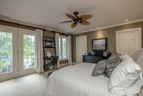 Master bedroom with 2 walk-in closets - Country homes for sale and luxury real estate including horse farms and property in the Caledon and King City areas near Toronto