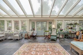 The Glass Roofed Conservatory Offers Year Round Enjoyment - Country homes for sale and luxury real estate including horse farms and property in the Caledon and King City areas near Toronto