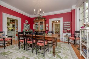 Dining Room has been Lovingly Restored to show Period Details - Country homes for sale and luxury real estate including horse farms and property in the Caledon and King City areas near Toronto