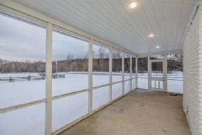 Screened-in Porch - Country homes for sale and luxury real estate including horse farms and property in the Caledon and King City areas near Toronto
