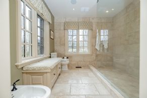 Master Bathroom with heated floors - Country homes for sale and luxury real estate including horse farms and property in the Caledon and King City areas near Toronto