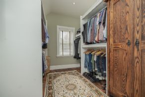 Master bedroom walk-in closet - Country homes for sale and luxury real estate including horse farms and property in the Caledon and King City areas near Toronto