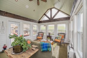 Muskoka Room with walk-out to deck - Country homes for sale and luxury real estate including horse farms and property in the Caledon and King City areas near Toronto