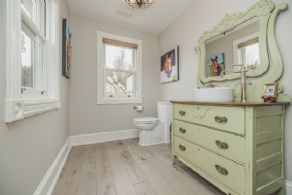 Powder room off mud room - Country homes for sale and luxury real estate including horse farms and property in the Caledon and King City areas near Toronto