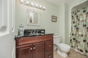 Lower level 3 piece bathroom - Country homes for sale and luxury real estate including horse farms and property in the Caledon and King City areas near Toronto