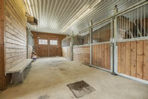 Stable Interior - Country homes for sale and luxury real estate including horse farms and property in the Caledon and King City areas near Toronto