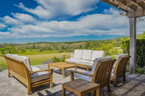 Front terrace with 30+ mile views - Country homes for sale and luxury real estate including horse farms and property in the Caledon and King City areas near Toronto