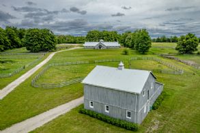 Isolation Barn with Main Stable behind - Country homes for sale and luxury real estate including horse farms and property in the Caledon and King City areas near Toronto