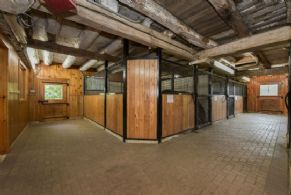 Barn with 15 Stalls, Office, Feed Room - Country homes for sale and luxury real estate including horse farms and property in the Caledon and King City areas near Toronto
