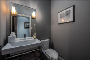 Main Floor Powder Room - Country homes for sale and luxury real estate including horse farms and property in the Caledon and King City areas near Toronto