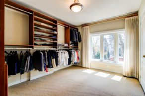 Walk-in Closet or Second Bedroom - Country homes for sale and luxury real estate including horse farms and property in the Caledon and King City areas near Toronto