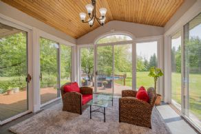 Sunroom Overlooking Pool - Country homes for sale and luxury real estate including horse farms and property in the Caledon and King City areas near Toronto