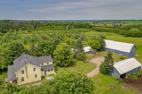 Aerial - Country homes for sale and luxury real estate including horse farms and property in the Caledon and King City areas near Toronto