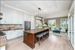 Kitchen opens into Family Room - Country homes for sale and luxury real estate including horse farms and property in the Caledon and King City areas near Toronto