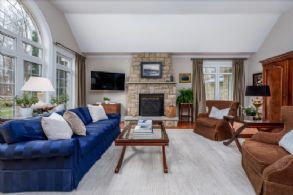 Family Room with Walk-out to Terrace - Country homes for sale and luxury real estate including horse farms and property in the Caledon and King City areas near Toronto