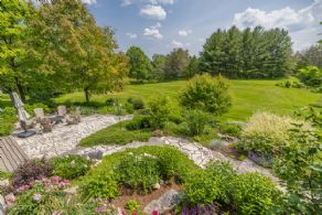Garden view - Country homes for sale and luxury real estate including horse farms and property in the Caledon and King City areas near Toronto