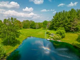 Main pond - Country homes for sale and luxury real estate including horse farms and property in the Caledon and King City areas near Toronto
