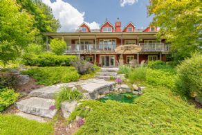 House and water feature - Country homes for sale and luxury real estate including horse farms and property in the Caledon and King City areas near Toronto