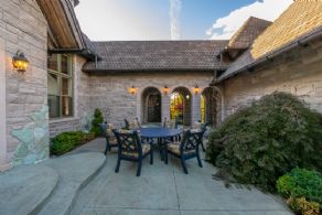 Private Courtyard - Country homes for sale and luxury real estate including horse farms and property in the Caledon and King City areas near Toronto