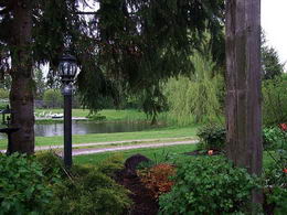 View towards pond - Country homes for sale and luxury real estate including horse farms and property in the Caledon and King City areas near Toronto