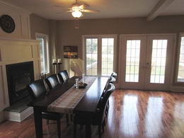 Dining Room with Fireplace - Country homes for sale and luxury real estate including horse farms and property in the Caledon and King City areas near Toronto