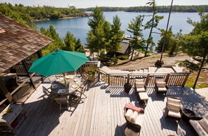 View of Deck - Country homes for sale and luxury real estate including horse farms and property in the Caledon and King City areas near Toronto