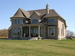 Rear of house - Country homes for sale and luxury real estate including horse farms and property in the Caledon and King City areas near Toronto